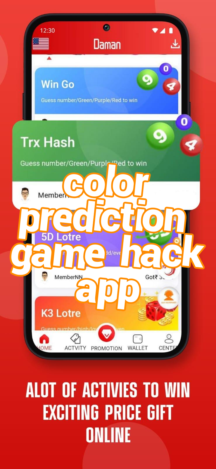 color prediction game hack app Screenshots
